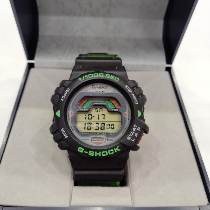ジーショック G-SHOCK 腕時計 デジタル 稼働品 90s DW-6000D-1 イチロー モデル 1992年発売 デジタル 腕時計 - 黒 / ブラック / black X 緑 / グリーン / green メンズ USED 古着 中古 50169693