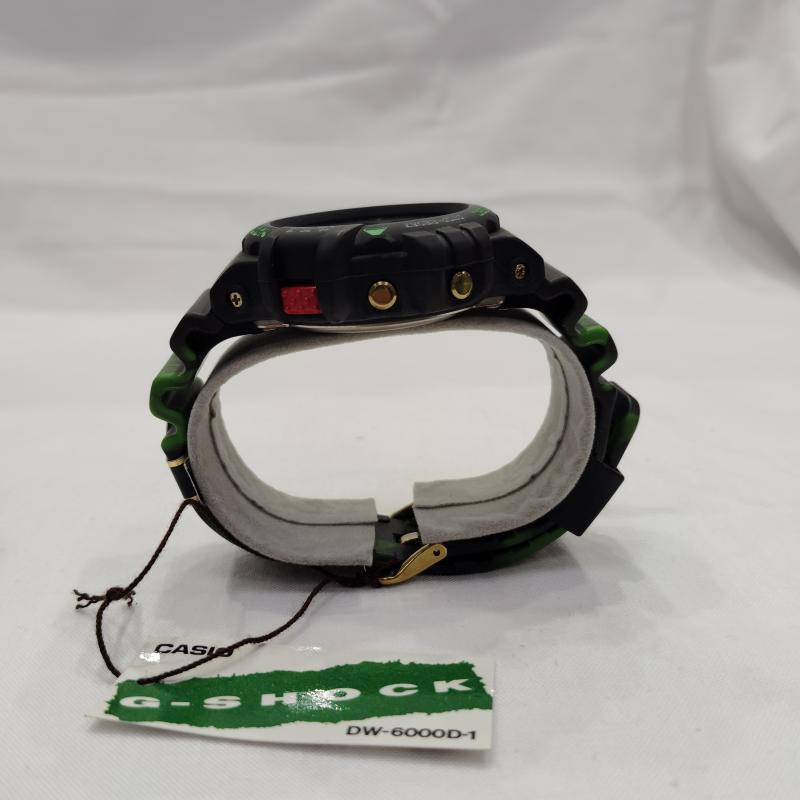 ジーショック G-SHOCK 腕時計 デジタル 稼働品 90s DW-6000D-1 イチロー モデル 1992年発売 デジタル 腕時計 - 黒 / ブラック / black X 緑 / グリーン / green メンズ USED 古着 中古 50169693