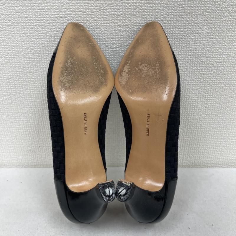 サルヴァトーレフェラガモ Salvatore Ferragamo パンプス パンプス イタリア製 ヴィンテージ グログランリボン パンプス dd11509 360 黒 / ブラック / black レディース USED 古着 中古 50169694