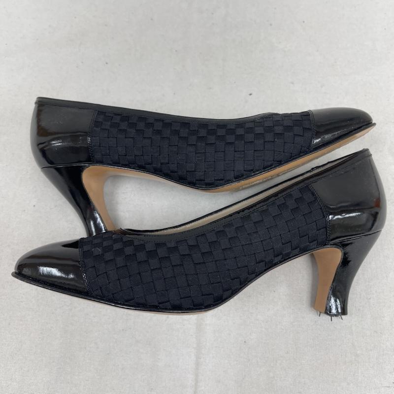 サルヴァトーレフェラガモ Salvatore Ferragamo パンプス パンプス イタリア製 ヴィンテージ グログランリボン パンプス dd11509 360 黒 / ブラック / black レディース USED 古着 中古 50169694