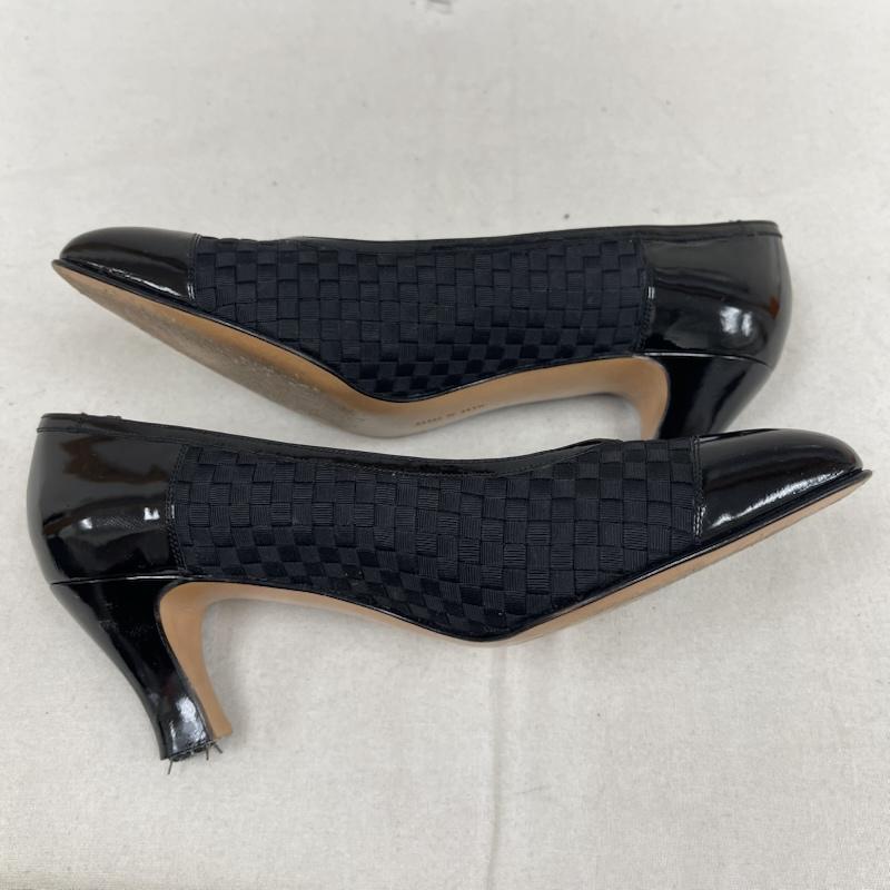 サルヴァトーレフェラガモ Salvatore Ferragamo パンプス パンプス イタリア製 ヴィンテージ グログランリボン パンプス dd11509 360 黒 / ブラック / black レディース USED 古着 中古 50169694