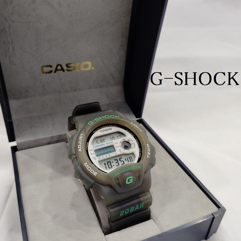 ジーショック G-SHOCK 腕時計 デジタル 稼働品 DW-6100FJ-8 温度計 サーモメーター 93年発売 デジタル 腕時計 - メンズ USED 古着 中古 50169695