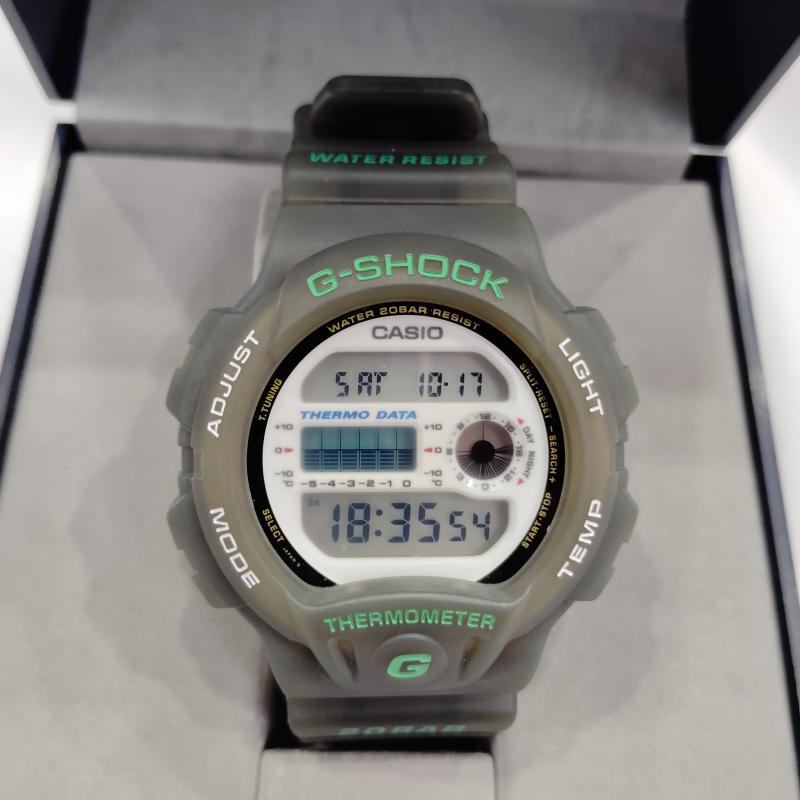 ジーショック G-SHOCK 腕時計 デジタル 稼働品 DW-6100FJ-8 温度計 サーモメーター 93年発売 デジタル 腕時計 - メンズ USED 古着 中古 50169695