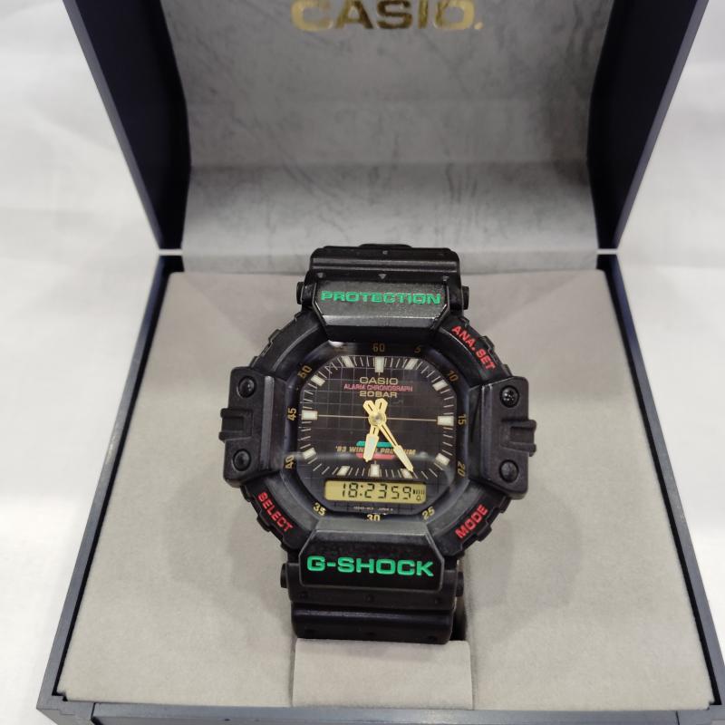 ジーショック G-SHOCK 腕時計 デジタル 稼働品 AW-550E-1 1992年発売 ウインター クリスマス プレミアムモデル デジタル 腕時計 黒 / ブラック / black メンズ USED 古着 中古 50169702