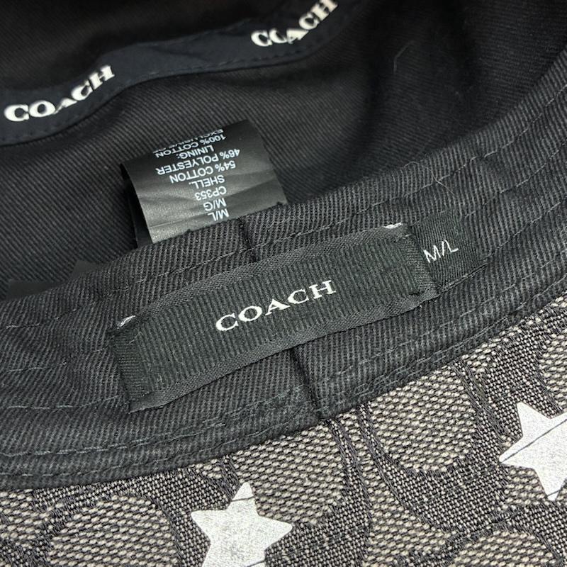 コーチ COACH 帽子 ハット シグネチャー トゥインクル スター プリント バケットハット CP353 - レディース USED 古着 中古 50169714