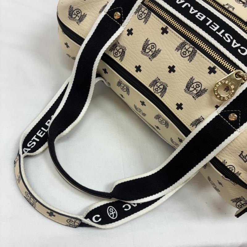 カステルバジャック CASTELBAJAC ボストンバッグ ボストンバッグ プラージュ 総柄 ボストン バッグ ゴールド金具 大容量 トラベル ジップ開閉 - メンズ USED 古着 中古 50169717