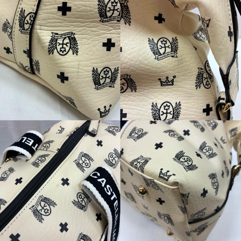 カステルバジャック CASTELBAJAC ボストンバッグ ボストンバッグ プラージュ 総柄 ボストン バッグ ゴールド金具 大容量 トラベル ジップ開閉 - メンズ USED 古着 中古 50169717