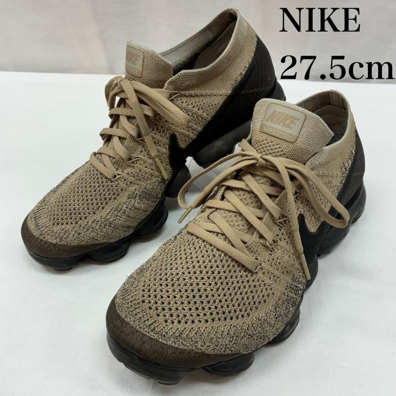 ナイキ NIKE スニーカー スニーカー AIR VAPORMAX FLYKNIT KHAKI エアヴェイパーマックス フライニット スニーカー 849558-201 27.5cm メンズ USED 古着 中古 50169720