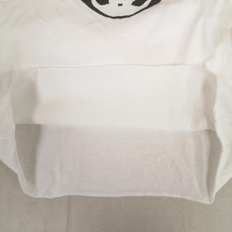 ルシアンペラフィネ Lucien Pellat-Finet Tシャツ 長袖 イタリア製 ヘッドホン スカル ドクロ 骸骨 長袖 Tシャツ L/S TEE XXS 白 / ホワイト / white メンズ USED 古着 中古 50169733