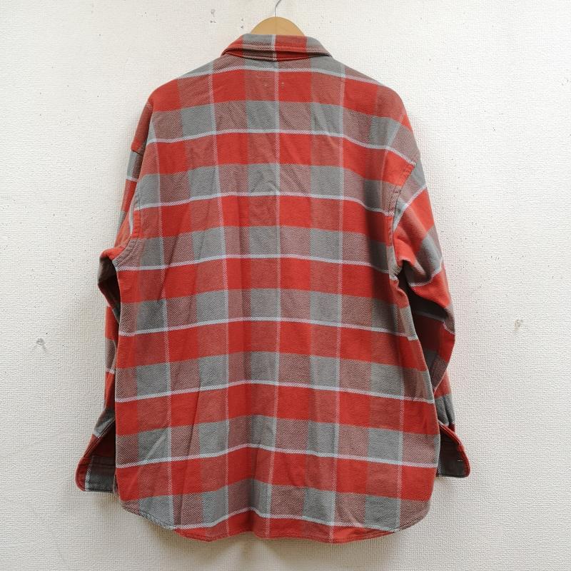 ビーミング バイ ビームス B:MING by BEAMS シャツ、ブラウス 長袖 リラックス フィット フランネル 長袖 チェック シャツ ネル シャツ 92-11-0047-803 XL 灰 / グレー / gray X 橙 / オレンジ / orange X マルチカラー / マルチカラー / multicolor メンズ USED 古着 中古 50169736