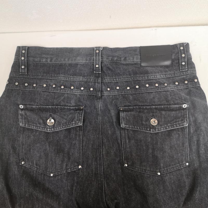 古着 USED パンツ デニム、ジーンズ ANDER HUNK アンダーハンク スタッズ デザイン フレア デニム パンツ AH091051BW L 黒 / ブラック / black メンズ USED 古着 中古 50169741