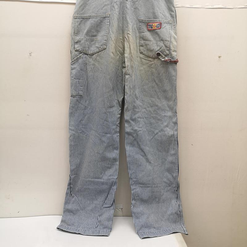 ヒステリックグラマー HYSTERIC GLAMOUR サロペット・オーバーオール サロペット、オーバーオール ヒッコリー ストライプ柄 ワッペン デニム オーバーオール 2AP-0595 白 / ホワイト / white X インディゴ / インディゴ / Indigo レディース USED 古着 中古 50169745