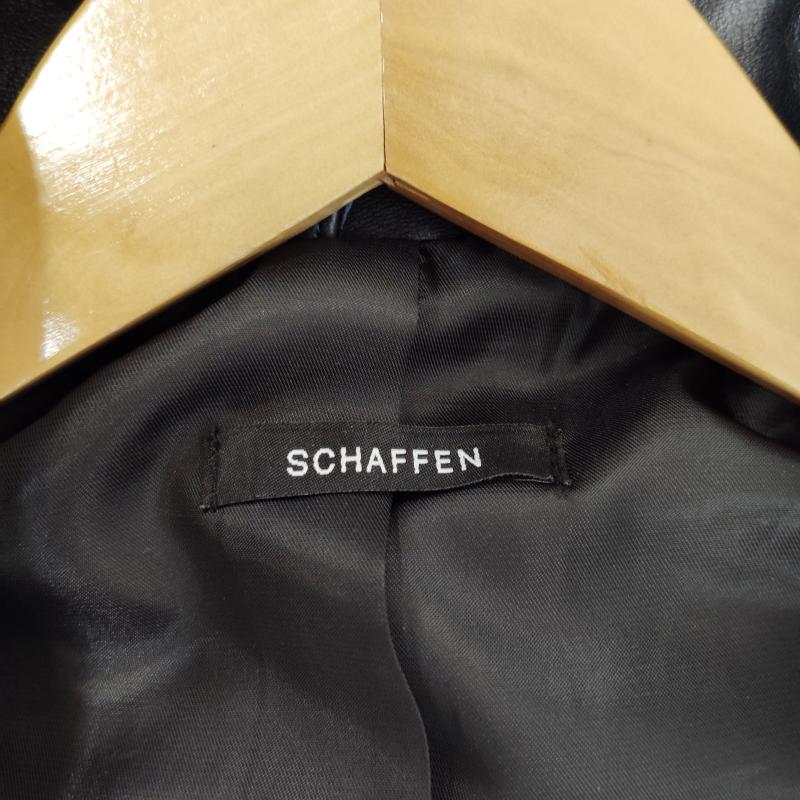 レザー レザー ジャケット、上着 レザージャケット schaffen レザージャケット シングル ライダース風 2 紺 / ネイビー / navy メンズ USED 古着 中古 50169747
