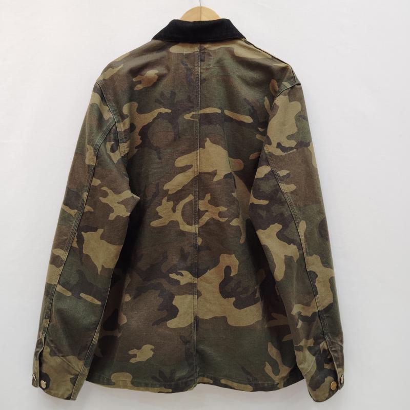 カーハート Carhartt ジャケット、上着 ジャケット、ブレザー カバーオール ミシガン コート カモフラージュ柄 ディアボーン キャンバス ワーク ジャケット M カーキ / カーキ / khaki メンズ USED 古着 中古 50169748
