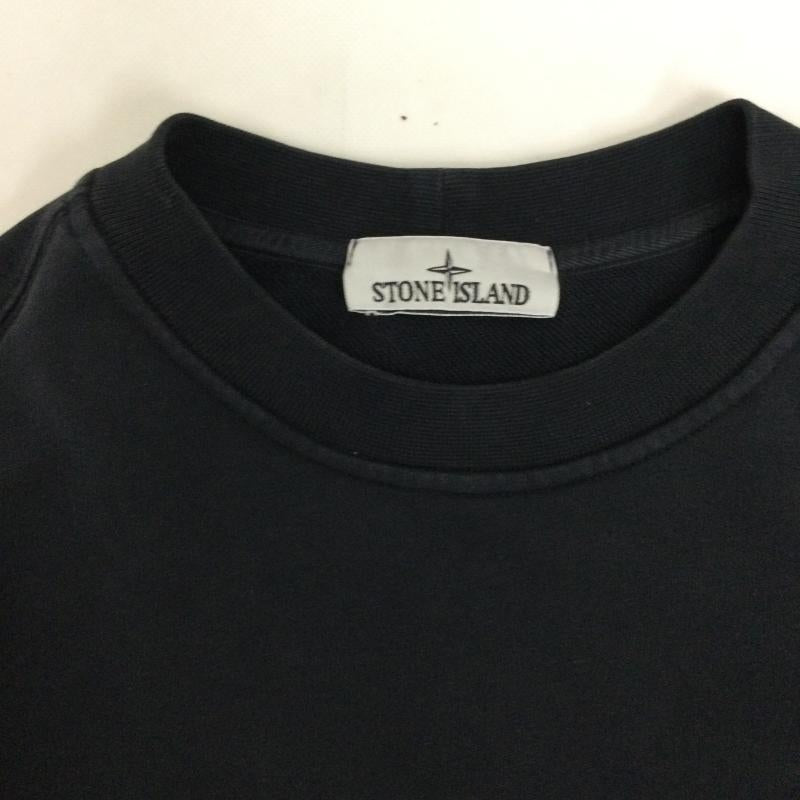 ストーンアイランド STONE ISLAND トレーナー 長袖 stone island L1S156100001S0283 V0020　スウェット　トレーナー　クルーネック L ロゴ、文字 黒 / ブラック / black メンズ USED 古着 中古 50169749