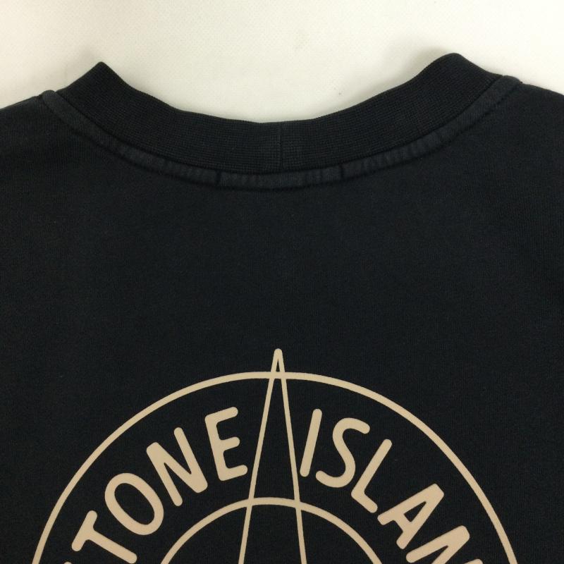 ストーンアイランド STONE ISLAND トレーナー 長袖 stone island L1S156100001S0283 V0020　スウェット　トレーナー　クルーネック L ロゴ、文字 黒 / ブラック / black メンズ USED 古着 中古 50169749