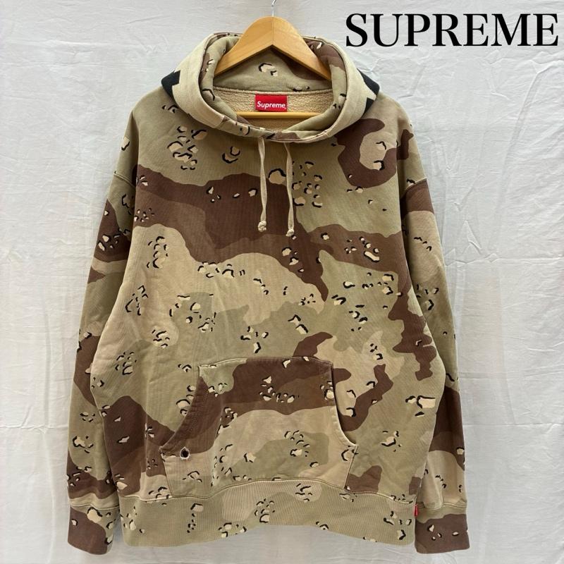 シュプリーム Supreme パーカー 長袖 20AW Rib Hooded Sweatshirt Chocolate Chip Camo デザートカモ スウェット パーカー L メンズ USED 古着 中古 50169750