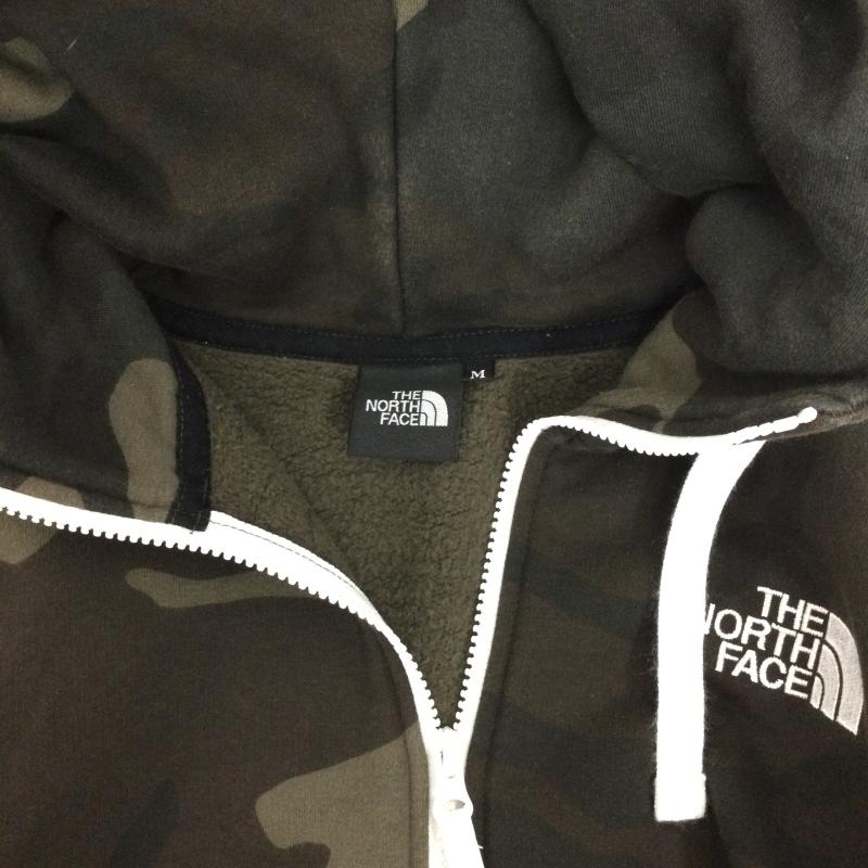 ザノースフェイス THE NORTH FACE パーカー 長袖 ザノースフェイス NT11957 リアビュー フルジップ フーディ スウェット パーカー カモフラ 迷彩 M カモフラージュ柄・迷彩 茶 / ブラウン / brown X 緑 / グリーン / green X カーキ / カーキ / khaki メンズ USED 古着 中古 50169751