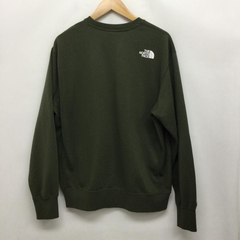 ザノースフェイス THE NORTH FACE トレーナー 長袖 THE NORTH FACE ザ・ノース・フェイス ヘザーロゴクルー HEATHER LOGO CREW NT12143 L ロゴ、文字 緑 / グリーン / green メンズ USED 古着 中古 50169752