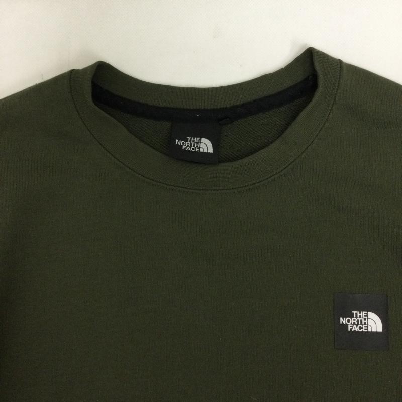 ザノースフェイス THE NORTH FACE トレーナー 長袖 THE NORTH FACE ザ・ノース・フェイス ヘザーロゴクルー HEATHER LOGO CREW NT12143 L ロゴ、文字 緑 / グリーン / green メンズ USED 古着 中古 50169752