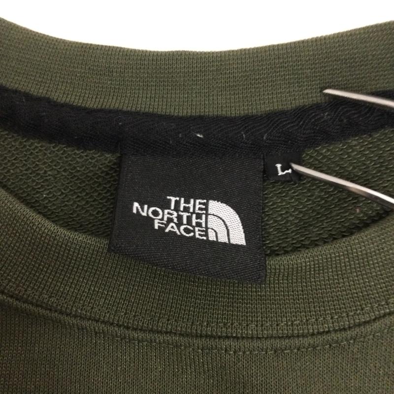 ザノースフェイス THE NORTH FACE トレーナー 長袖 THE NORTH FACE ザ・ノース・フェイス ヘザーロゴクルー HEATHER LOGO CREW NT12143 L ロゴ、文字 緑 / グリーン / green メンズ USED 古着 中古 50169752