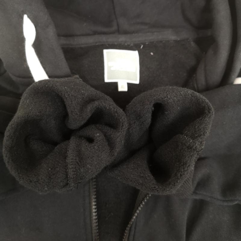 ザノースフェイス THE NORTH FACE パーカー 長袖 リアビュー フル ジップ フーディ スウェット パーカー NTW12442 XL 黒 / ブラック / black X 白 / ホワイト / white レディース USED 古着 中古 50169757