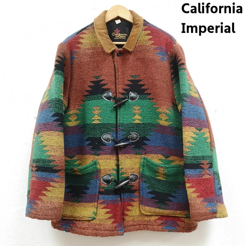 古着 USED コート コート一般 California Imperial カリフォルニア インペリアル USA製 ネイティブ柄 襟 コーデュロイ ダッフル コート M マルチカラー / マルチカラー / multicolor メンズ USED 古着 中古 50169762