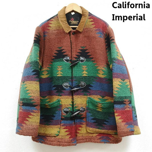 古着 USED コート コート一般 California Imperial カリフォルニア インペリアル USA製 ネイティブ柄 襟 コーデュロイ ダッフル コート M マルチカラー / マルチカラー / multicolor メンズ USED 古着 中古 50169762