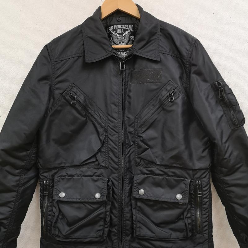 アルファ インダストリー Alpha Industries ジャケット、上着 フライトジャケット 多機能 ギミック M-65 ミリタリー フライト ジャケット M 黒 / ブラック / black メンズ USED 古着 中古 50169763