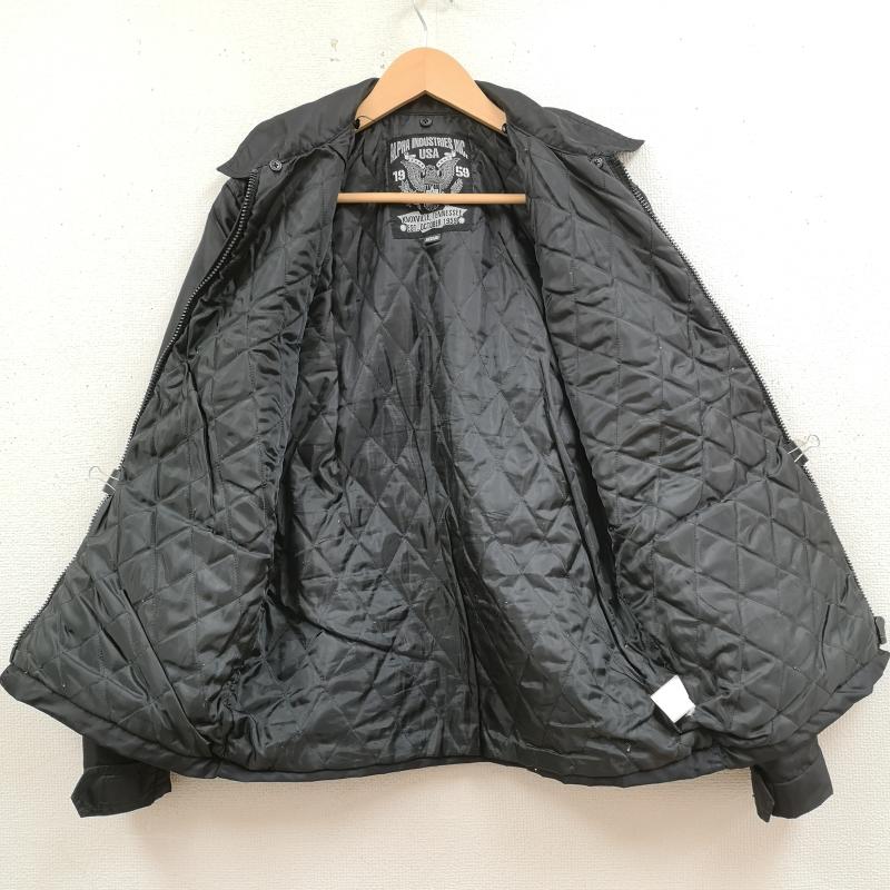アルファ インダストリー Alpha Industries ジャケット、上着 フライトジャケット 多機能 ギミック M-65 ミリタリー フライト ジャケット M 黒 / ブラック / black メンズ USED 古着 中古 50169763