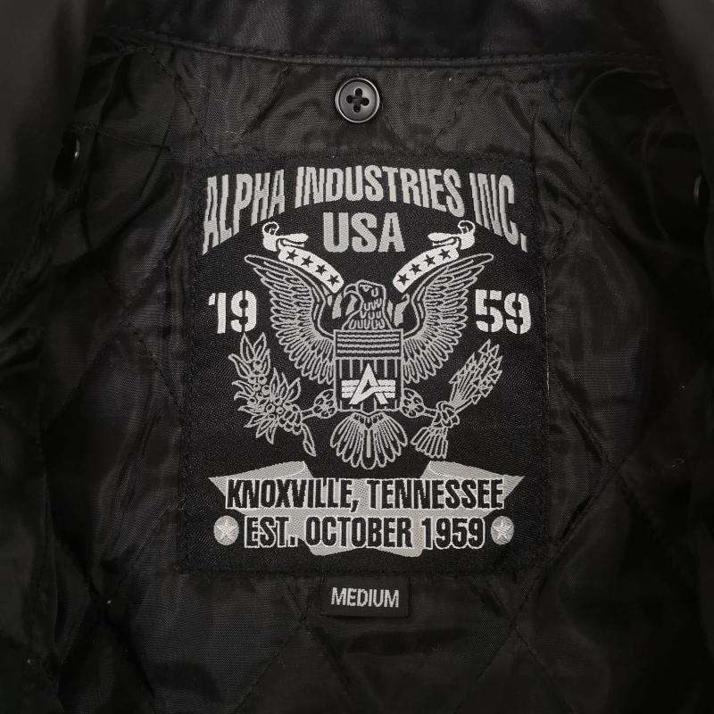 アルファ インダストリー Alpha Industries ジャケット、上着 フライトジャケット 多機能 ギミック M-65 ミリタリー フライト ジャケット M 黒 / ブラック / black メンズ USED 古着 中古 50169763
