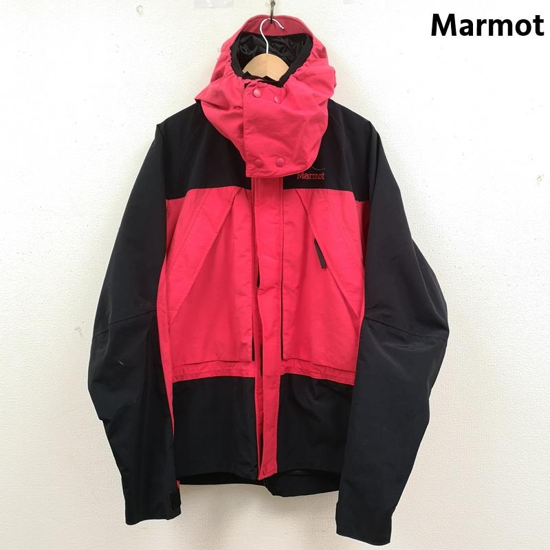 マーモット Marmot ジャケット、上着 ジャンパー、ブルゾン 90s 2トーン 切り替え GORE-TEX マウンテン パーカー ナイロン ジャケット L 黒 / ブラック / black X 赤 / レッド / red メンズ USED 古着 中古 50169766