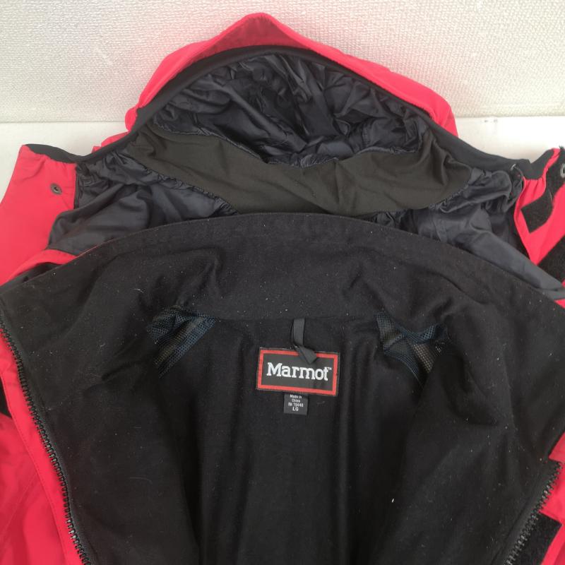 マーモット Marmot ジャケット、上着 ジャンパー、ブルゾン 90s 2トーン 切り替え GORE-TEX マウンテン パーカー ナイロン ジャケット L 黒 / ブラック / black X 赤 / レッド / red メンズ USED 古着 中古 50169766