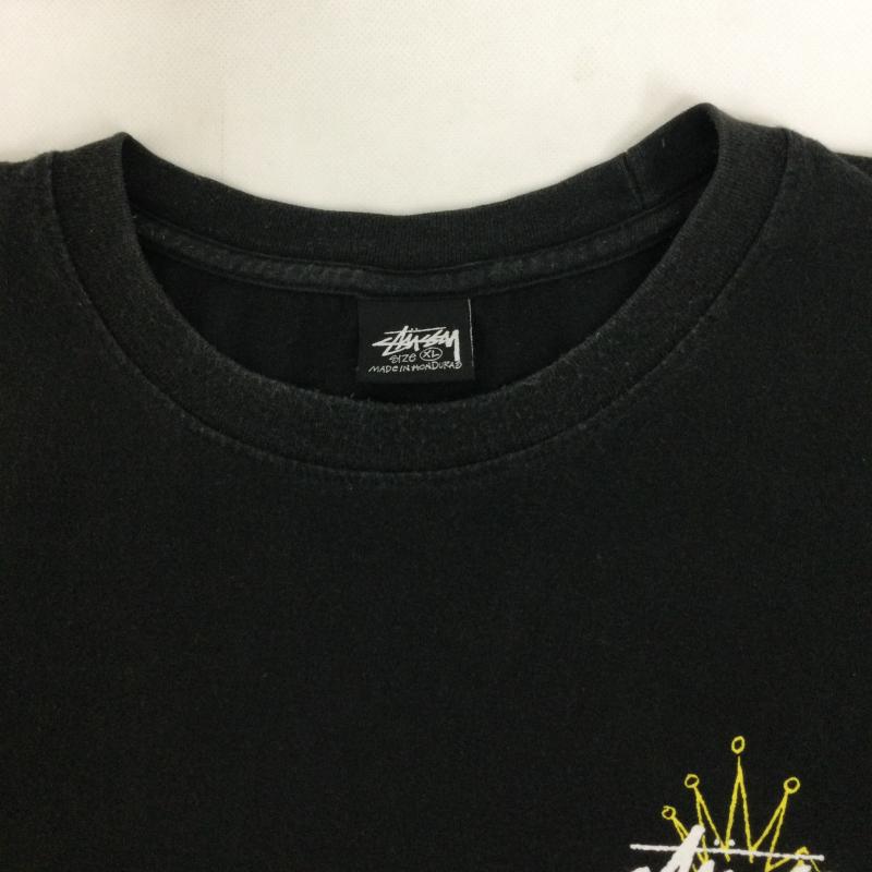ステューシー STUSSY Tシャツ 半袖 STUSSY LB WREATH STUSSY TEE カットソー Tシャツ XL プリント 黒 / ブラック / black メンズ USED 古着 中古 50169768