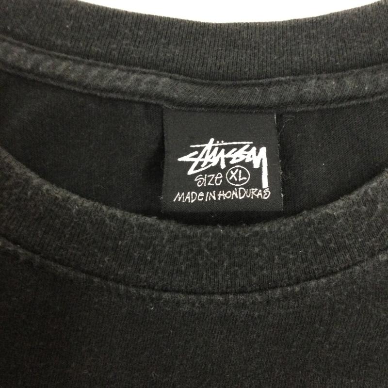 ステューシー STUSSY Tシャツ 半袖 STUSSY LB WREATH STUSSY TEE カットソー Tシャツ XL プリント 黒 / ブラック / black メンズ USED 古着 中古 50169768