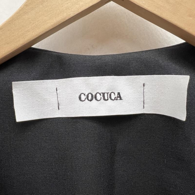 古着 USED ベスト ベスト COCUCA コキュカ ロング ジレ ベスト モヘヤ混 黒 / ブラック / black レディース USED 古着 中古 50169780