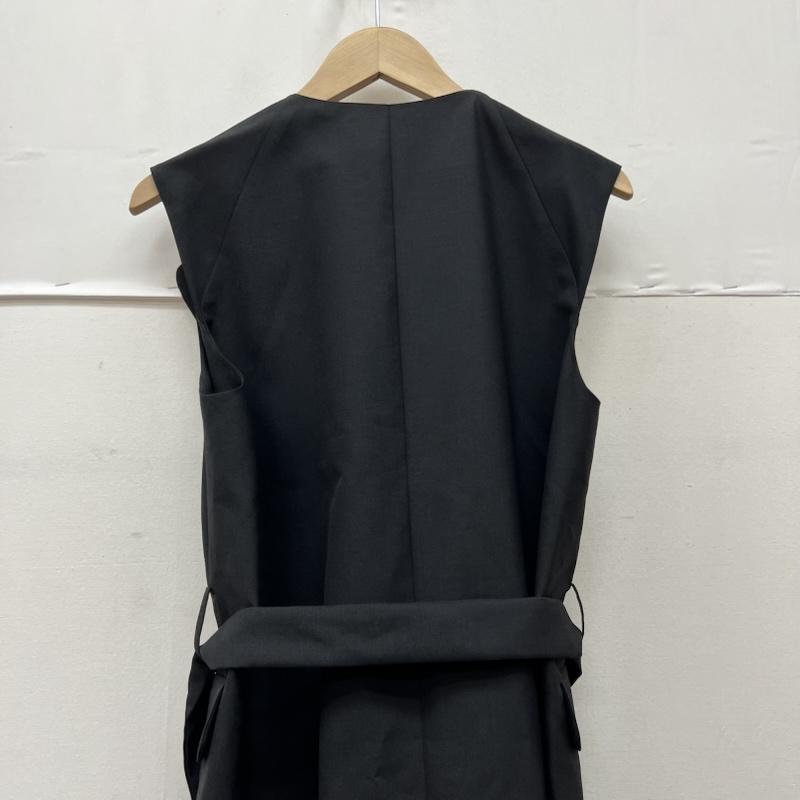 古着 USED ベスト ベスト COCUCA コキュカ ロング ジレ ベスト モヘヤ混 黒 / ブラック / black レディース USED 古着 中古 50169780