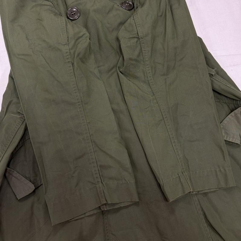 ヴィンテージ VINTAGE コート コート一般 50s ミリタリー ダブルブレスト ロング レインコート 米軍 16REGULAR レギュラー Aライン - 無地 カーキ / カーキ / khaki X オリーブグリーン / オリーブグリーン / レディース USED 古着 中古 50169781
