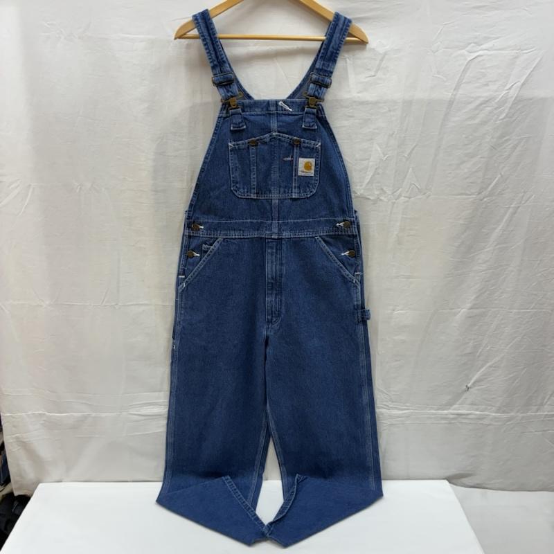 カーハート Carhartt サロペット・オーバーオール サロペット、オーバーオール ダークストーン ウォッシュド デニム ビブ オーバーオール R07 DST メキシコ製 32×30 - メンズ USED 古着 中古 50169783