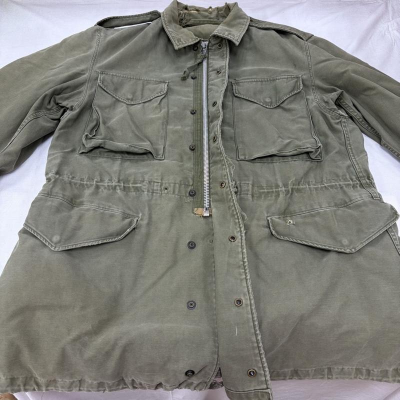 ミリタリー ミリタリー ジャケット、上着 ジャケット、ブレザー 50s 60s 米軍 US ARMY M-51 フィールド ジャケット ヴィンテージ CONMAR ジップ エイジング BORO ボロ グランジ M 無地 カーキ / カーキ / khaki メンズ USED 古着 中古 50169787