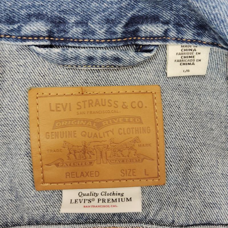 リーバイス Levi s ジャケット、上着 ジャケット、ブレザー Gジャン TYPE I トラッカー ジャケット 1st ファースト 大戦モデル シンチバック L 水色 / ライトブルー / メンズ USED 古着 中古 50169788