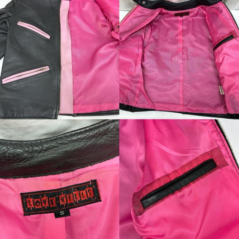 古着 USED ジャケット、上着 レザージャケット LOVE KILLS ラブキルズ ダイヤ カットワーク シングル ライダース レザー ジャケット パンク ロカビリー THE MODS 森山達也 S メンズ USED 古着 中古 50169798