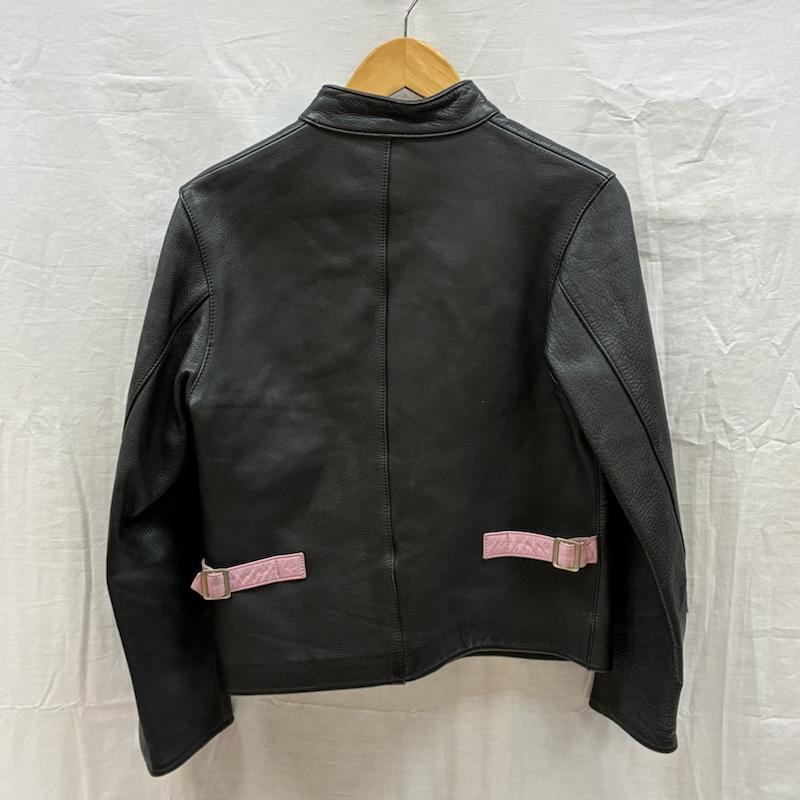 古着 USED ジャケット、上着 レザージャケット LOVE KILLS ラブキルズ ダイヤ カットワーク シングル ライダース レザー ジャケット パンク ロカビリー THE MODS 森山達也 S メンズ USED 古着 中古 50169798
