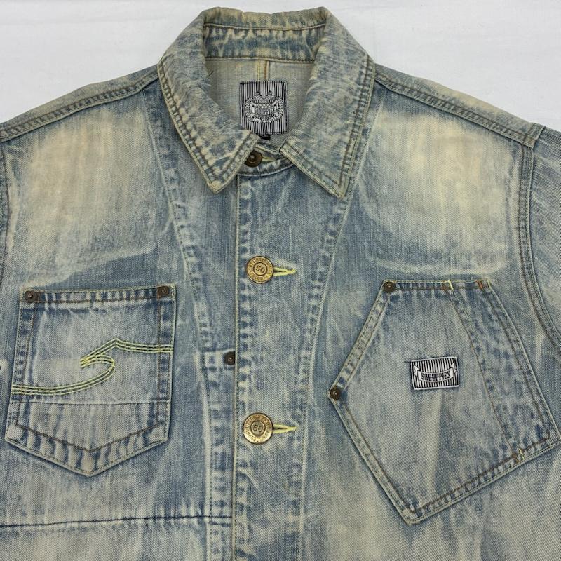 ファイブオー／ダッピーズ FIVE-O/DUPPIES ジャケット、上着 ジャンパー、ブルゾン ヴィンテージ 加工 ダメージ デニム ジャケット カバーオール アーカイブ XL メンズ USED 古着 中古 50169799