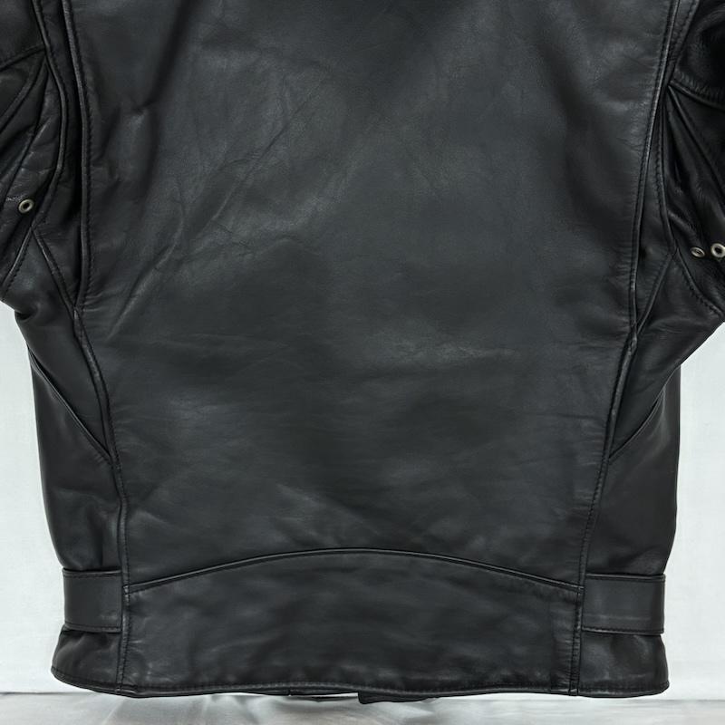 ショット schott ジャケット、上着 レザージャケット 80s 90s USA製 618 バイカータグ 後期 ステアハイド ダブル ライダース レザー ジャケット ヴィンテージ 38 メンズ USED 古着 中古 50169800