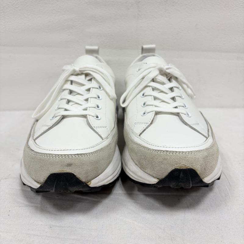 ヨーク YOAK スニーカー スニーカー LORRY ローリー レザー スニーカー 厚底 ローカット vibram ビブラム ソール スウェード 43サイズ 28.0cm ワンポイント X ロゴ、文字 白 / ホワイト / white メンズ USED 古着 中古 50169811