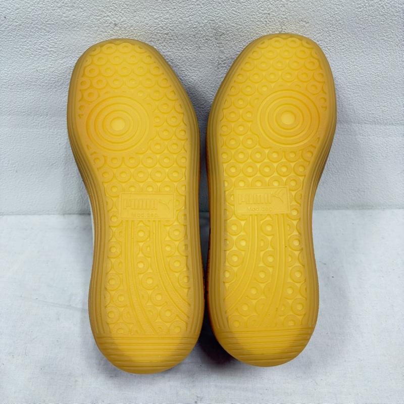 プーマ PUMA スニーカー スニーカー PALERMO VINTAGE パレルモ ヴィンテージ ガムソール スウェード ローカット スニーカー 24.0cm ロゴ、文字 桃 / ピンク / pink X 白 / ホワイト / white X ベージュ / ベージュ / beige レディース USED 古着 中古 50169812