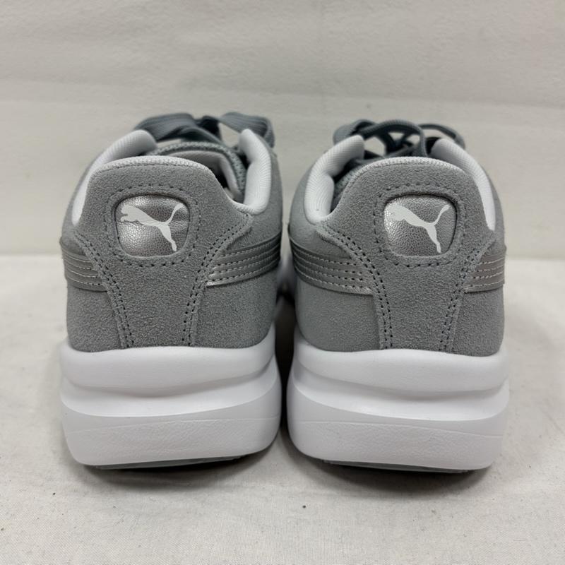 プーマ PUMA スニーカー スニーカー GV SPECIAL スペシャル LWT スウェード 厚底 ローカット スニーカー 25.5cm ワンポイント X ロゴ、文字 灰 / グレー / gray X 銀 / シルバー / silver color レディース USED 古着 中古 50169813
