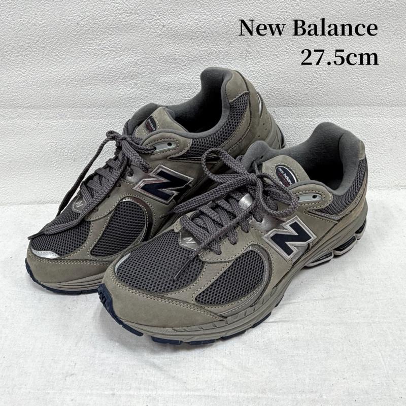 ニューバランス New Balance スニーカー スニーカー ML2002RA スウェード メッシュ ローカット スニーカー 27.5cm ロゴ、文字 灰 / グレー / gray X 紺 / ネイビー / navy メンズ USED 古着 中古 50169815