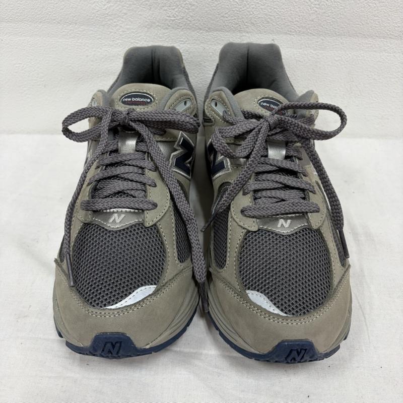 ニューバランス New Balance スニーカー スニーカー ML2002RA スウェード メッシュ ローカット スニーカー 27.5cm ロゴ、文字 灰 / グレー / gray X 紺 / ネイビー / navy メンズ USED 古着 中古 50169815